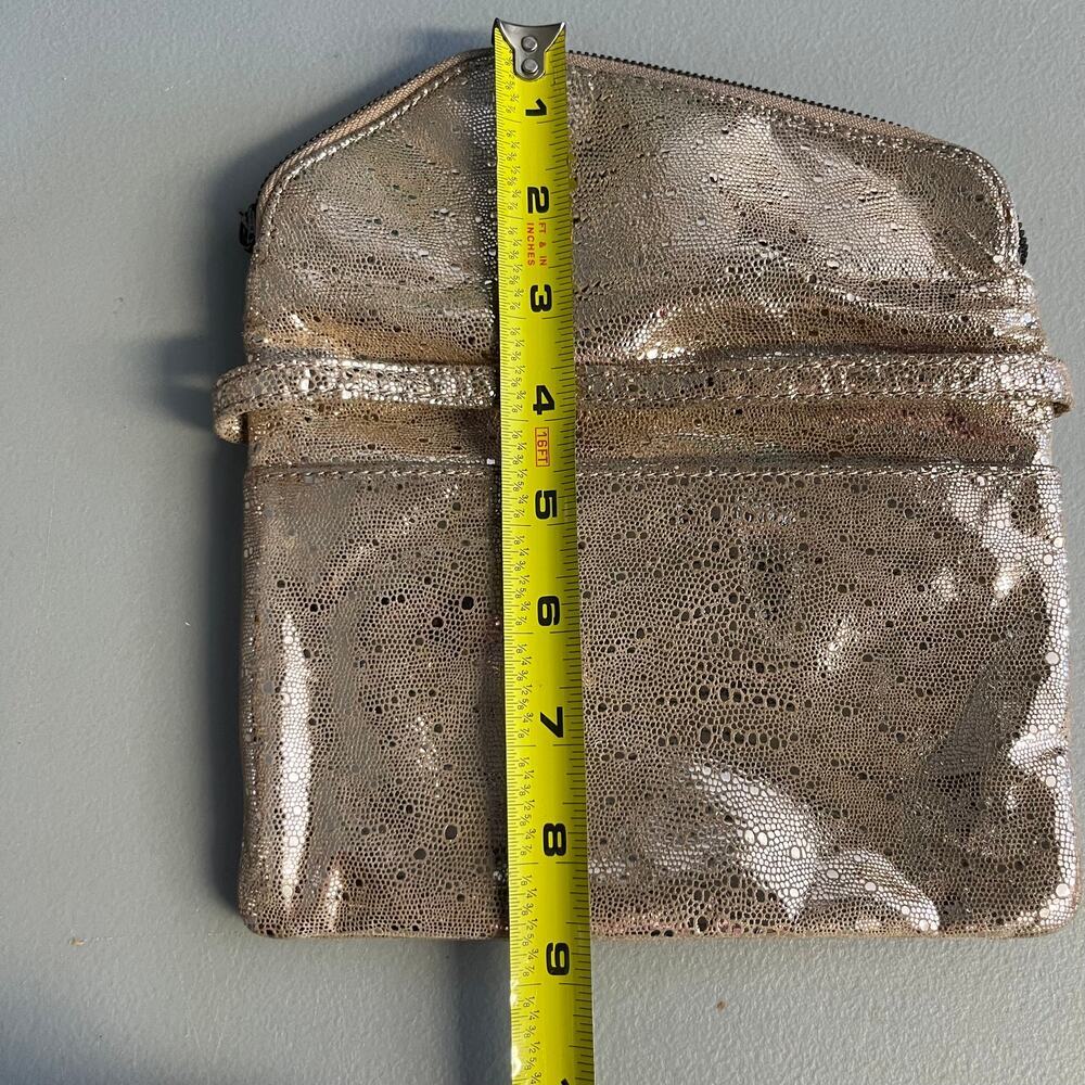 HOBO The Original Clutch Wristlet Purse Embossed Gold NWOT - Picture 7 of 8